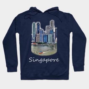 Amphibious Vehicle in front of Singapore Skyline Hoodie